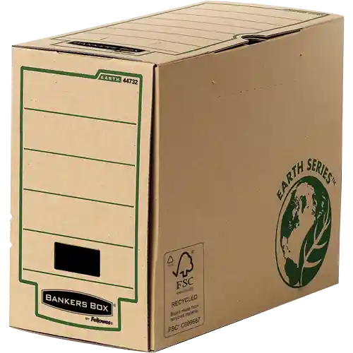 Popular FELLOWES Pack de 20 Cajas de archivo definitivo A4+ 150mm Marrón con montaje manual 4473202