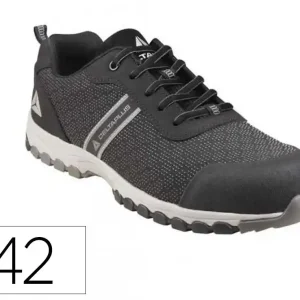 Entrega Rápida Zapato de seguridad deltaplus boston deportivo poliester con refuerzo tpu suela sellada negro talla 42