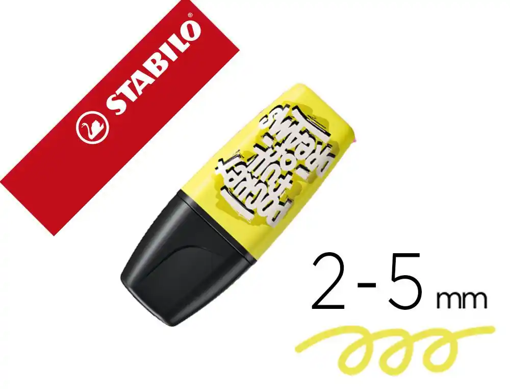 Rotulador stabilo boss mini fluorescente by snooze one amarillo Mayoreo