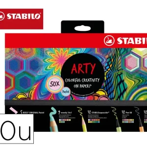 Precio Económico Set stabilo creativo arty line pastel 50 unidades surtidas