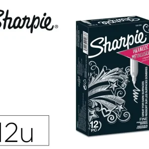 Rotulador sharpie permanente fino metallic plata Exclusivo