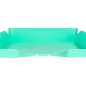 Bandeja sobremesa plastico q-connect verde menta opaco 240x70x340mm Mayoreo
