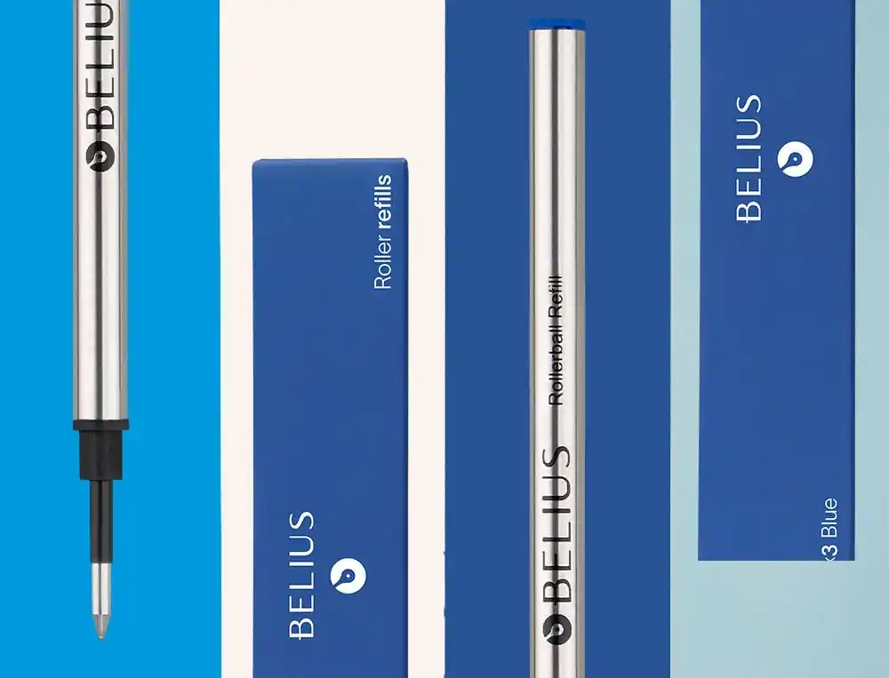 Recambio roller belius azul 0,7 mm caja 3 unidades Marca Reconocida