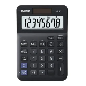 Calculadora casio ms-8f sobremesa 8 digitos tax +/- color negro Descuento