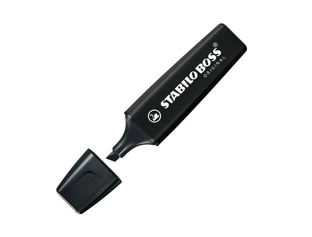 Descuento Rotulador stabilo boss pastel fluorescente nature colors negro
