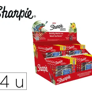 Rotulador sharpie acrylic punta redonda / pincel expositor de 24 unidades colores surtidos A Buen Precio