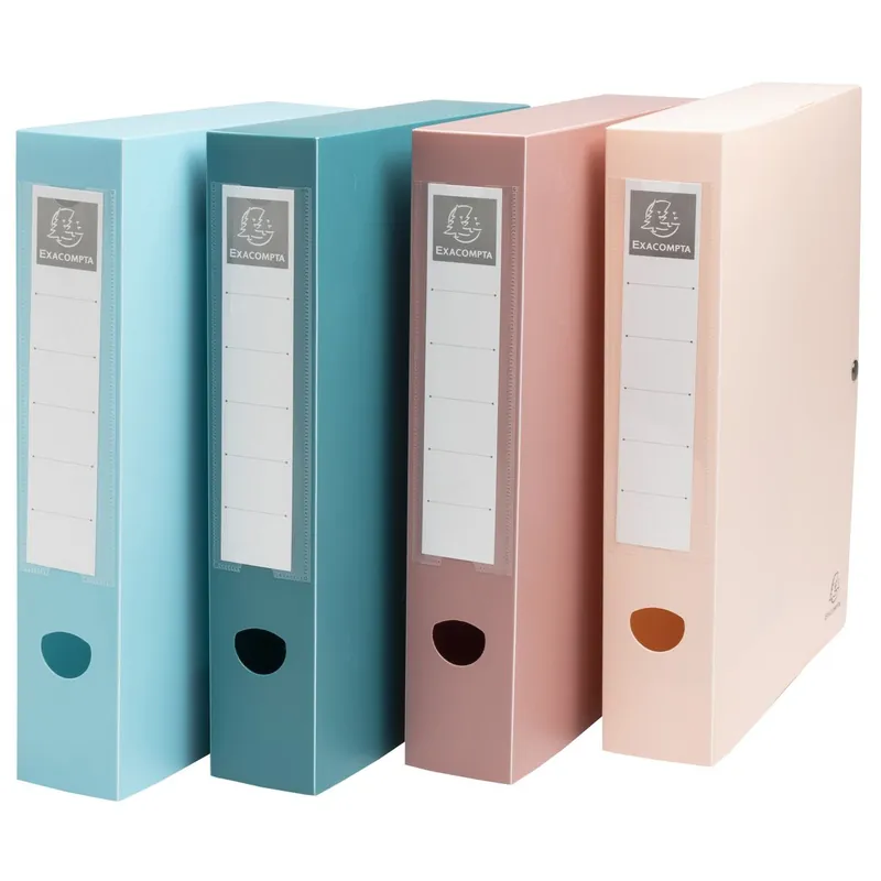 Devolución Gratuita Carpeta de proyecto exacompta skandi polipropileno reciclado din A4 lomo 60mm cierre con presion colores