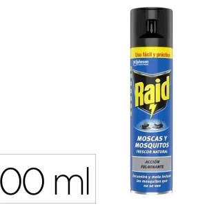 Stock Limitado Insecticida raid spray moscas y mosquitos frescor natural bote de 400 ml