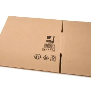 Caja para embalar q-connect americana ultra resistente carton reciclado canal doble 7mm color kraft 600x400x290 mm Más Vendido