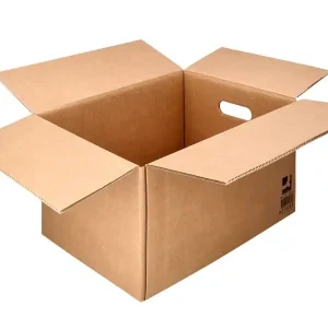 Caja para embalar q-connect americana con fondo automaticoy asas carton canal simple 5 mm color kraft 500x400x300 mm Ordenar Ahora Mismo