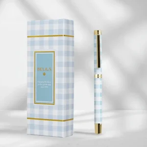 Última Versión Roller belius perfect picnic day aluminio azul celeste dorado tinta color negro caja de diseńo