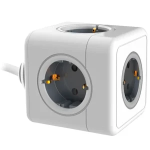 Regleta q-connect de cubo enchufe multiple power cube 5 en 1 cable de 1,4 mt 5 tomas de corriente 75x75x112mm Pedido Al Por Mayor