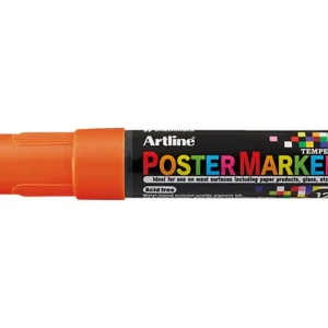 Rotulador artline poster marker epp-12 punta rectangular 12 mm color naranja fluor Envío Internacional