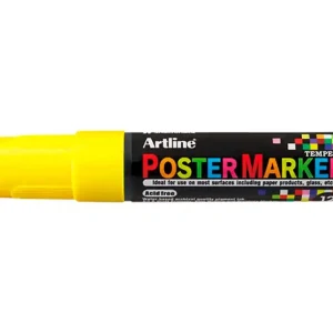 Rotulador artline poster marker epp-12 punta rectangular 12 mm color amarillo fluor Profesional