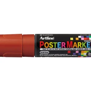 Envío Inmediato Rotulador artline poster marker epp-20 punta rectangular 20 mm color marron