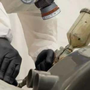 Guantes de nitrilo deltaplus quimico desechable no empolvado talla 6/7 color negro caja de 100 unidades Artesanal