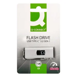 Memoria usb q-connect flash drive 128 gb 3.2 tipo c Hecho A Mano