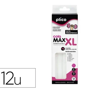 Barra termofusible plico cola extrafuerte max xl 11,5 mm de diametro x 200 mm de alto blister de 12 unidades Oferta Especial