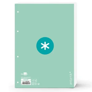 Solo Por Tiempo Limitado Recambio liderpapel a4 antartik 80 hojas 90g/m2 cuadro 5 mm 4 taladros 1 banda marco color menta
