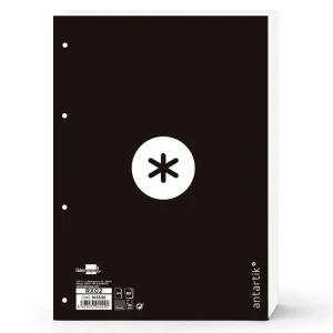 Precio Económico Recambio liderpapel a4 antartik 80 hojas 90g/m2 cuadro 5 mm 4 taladros 1 banda marco color negro