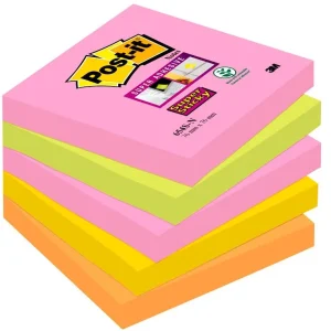 POST-IT Super Sticky Pack 5 blocs 90h Neon surtidos 76x76mm 70005253193 Pago Seguro