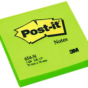 POST-IT Notas adhesivas 100h Verde neon 76x76mm Oferta De Temporada