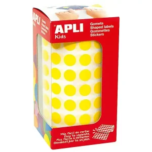 Rollo de pegatinas infantiles redondas amarillas Solo Por Tiempo Limitado