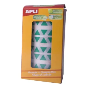 Rollo de pegatinas escolares forma triangular verdes Directo De Fábrica