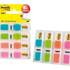 Directo De Fábrica POST-IT INDEX Pack 3+1 gratis 25,4 x 43,1 mm Colores surtidos