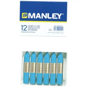 Precio Económico Caja 12 ceras nº17 azul celeste MNC04602