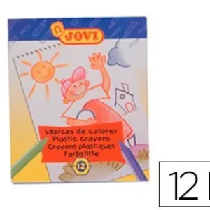 Precio Rebajado Lapices Cera Jovi Hexagonal Caja de 12 Colores