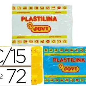 Venta Final Plastilina Jovi 72 Surtida -Tamaño Grande -Caja de 15 Unidades