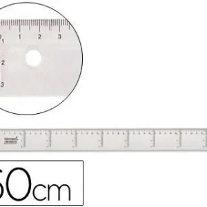 Regla Liderpapel 60 cm Plastico Cristal Stock Limitado