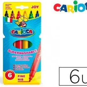 Rotulador Carioca Joy Caja de 6 Colores Precio Económico