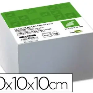 Taco Liderpapel Encolado 100 X 100 X 100Mm Blanco Precio Bajo