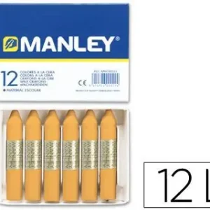 Bestseller Lapices Cera Manley Unicolor Ocre -Caja de 12 N.26