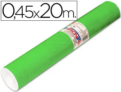 Rollo Adhesivo Aironfix Unicolor Verde Medio 67005 -Rollo de 20 Mt Liquidación