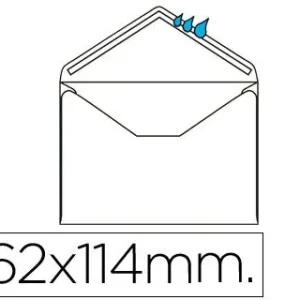 Edición Limitada Sobre Liderpapel N.21 Blanco C6 114X162 mm Engomado Solapa de Pico Caja de 500 Unidades