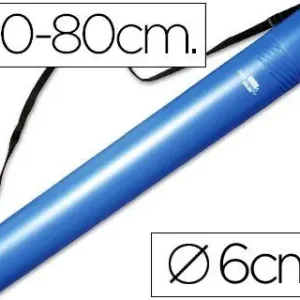 Portaplanos Plastico Liderpapel Diametro 6 cm Extensible Hasta 80 Azul Hecho A Mano