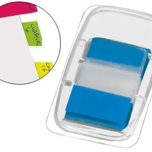 Banderitas Separadoras Q-Connect Azules Dispensador de 50 Envío Gratis