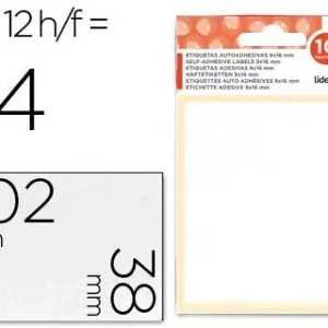 Etiquetas Liderpapel Sobre de 10 H. + 2 H. Obsequio 38X102 mm -2 Unidades Por Hoja Nuevo Modelo