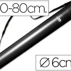 Portaplanos Plastico Liderpapel Diametro 6 cm Extensible Hasta 80 Negro Disponible Ahora