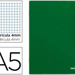 Bestseller Libreta Liderpapel Scriptus A5 48 Hojas 90G/M2 Cuadro 4Mm con Margen Color Verde