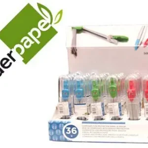 Precio Reducido Compas Liderpapel con Protector de Punta -Colores Surtidos