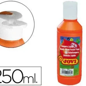 Tempera Liquida Jovi Escolar 250 Ml Naranja Moderno