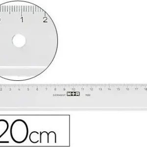 Regla Mor 20 cm Plastico Transparente Comprar En Línea