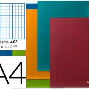 Auténtico Libreta Liderpapel Scriptus A4 48 Hojas 90G/M2 Rayado Nº46