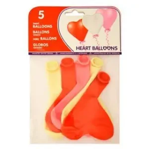 Globos con Forma Corazon Bolsas de 5 Gran Oferta