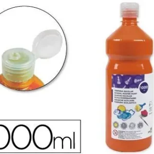 Profesional Tempera Liquida Liderpapel Escolar 1000 Ml Naranja