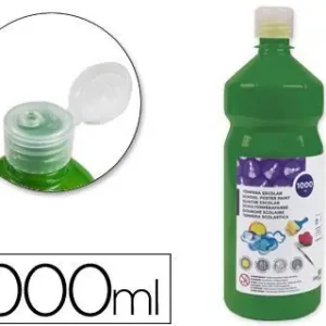 Tempera Liquida Liderpapel Escolar 1000 Ml Verde Oscuro Novedad